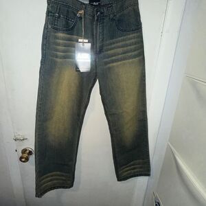 ASK PREMIUM Y2K Vintage Wash Relaxed Straight Jeans- 32x30 NWT